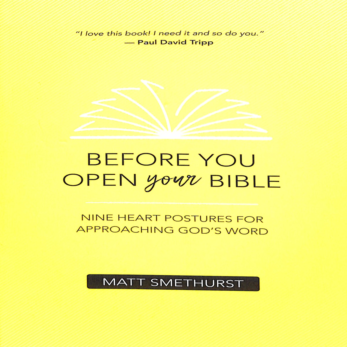 Before You Open Your Bible