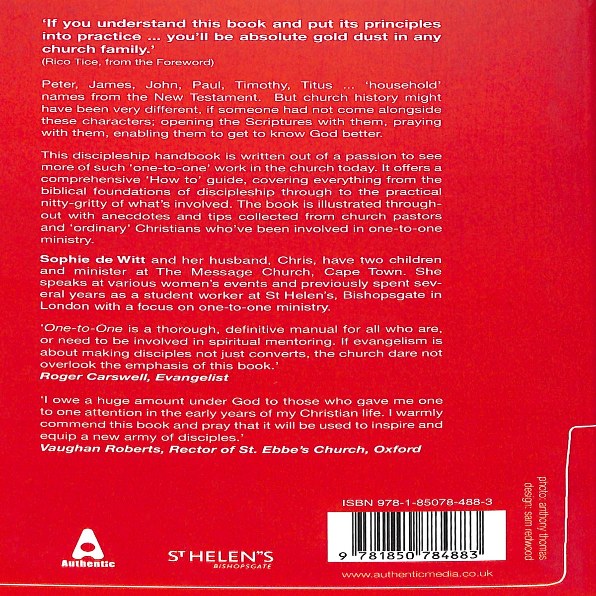 A One to One; Discipleship Handbook