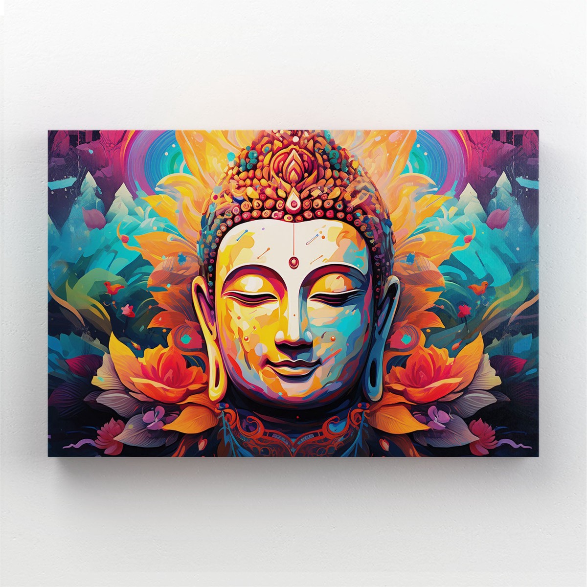 Buddha Face Canvas Wall Art