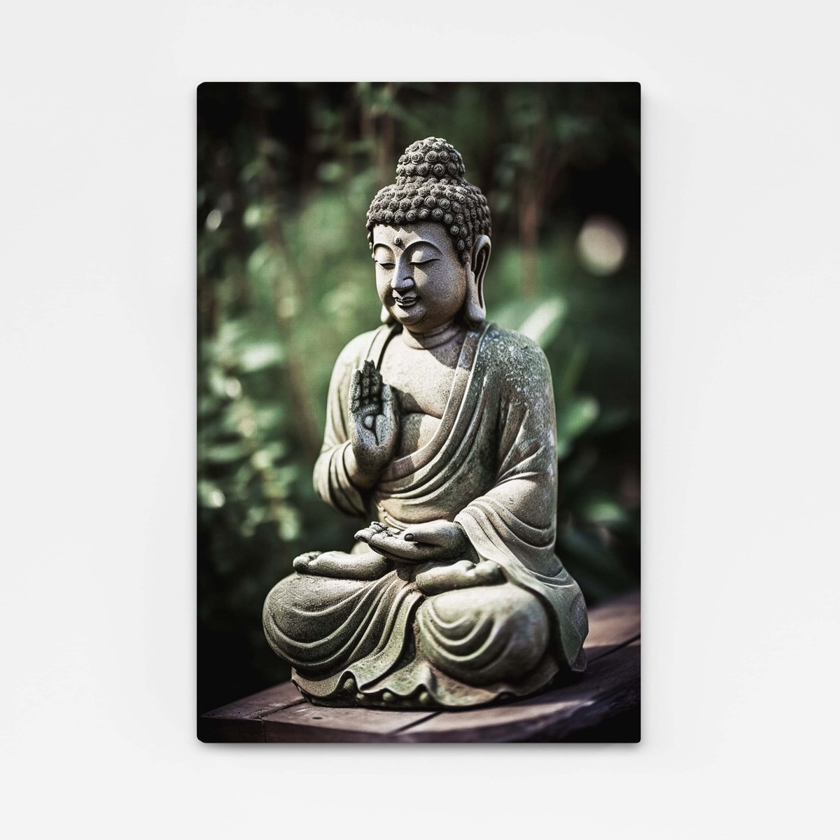 Buddha Wall Art Green