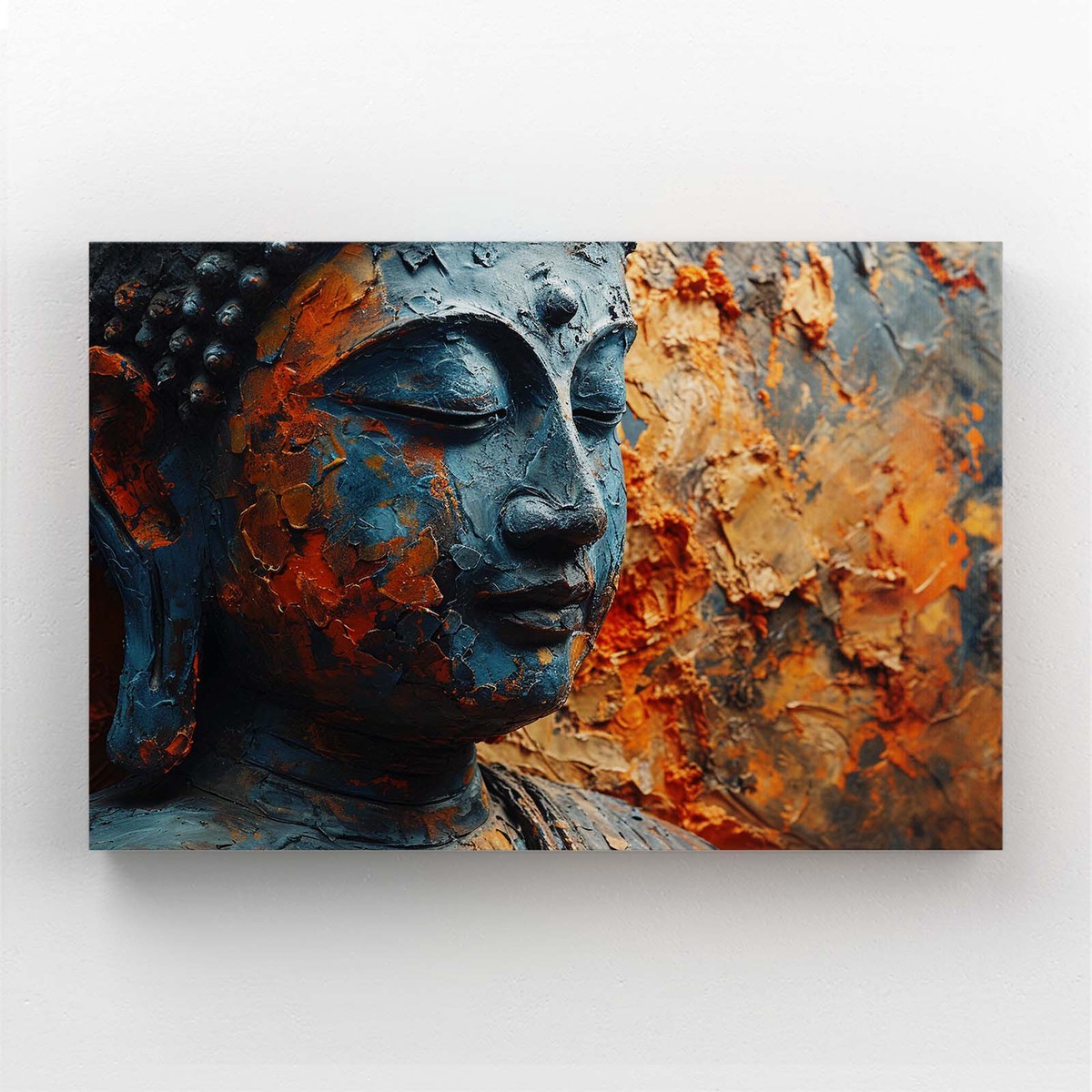 Rustic Wall Art Buddha Face