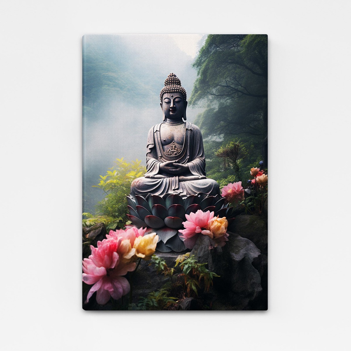 Green Buddha Wall Art