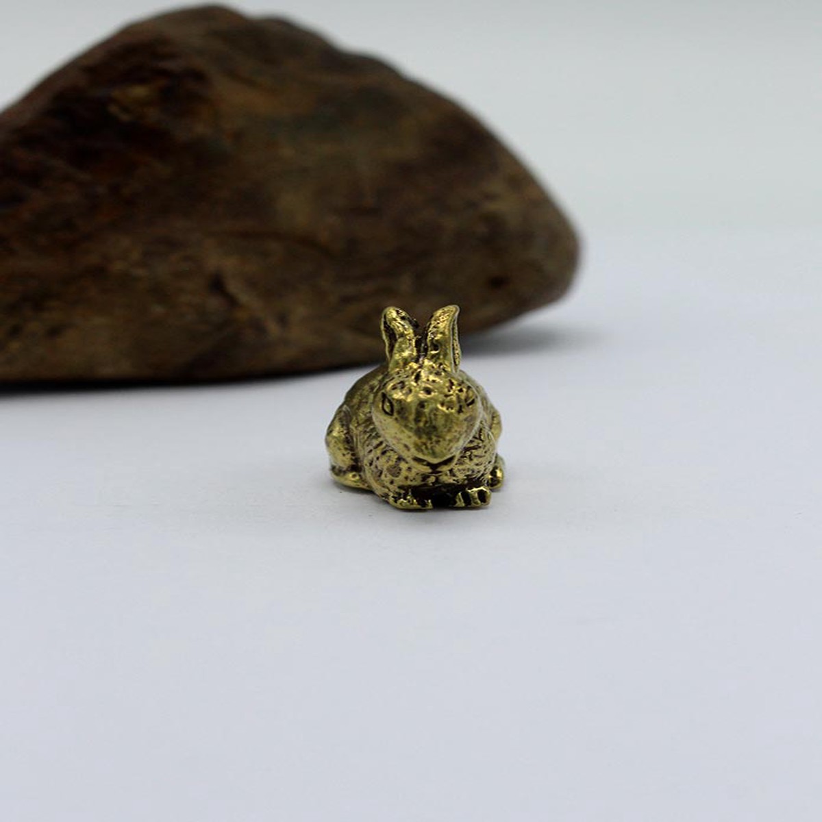 Brass Rabbit Mini Statue