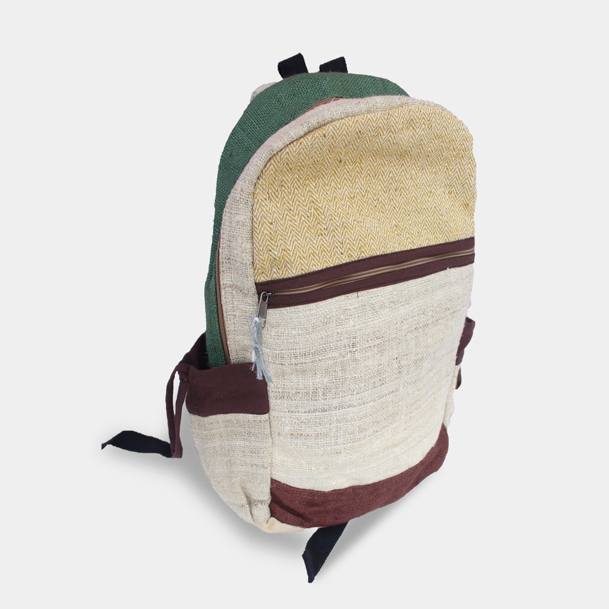 Durable Hemp Backpack with Cotton Patch