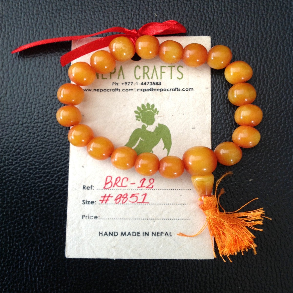 Amber Wrist Mala