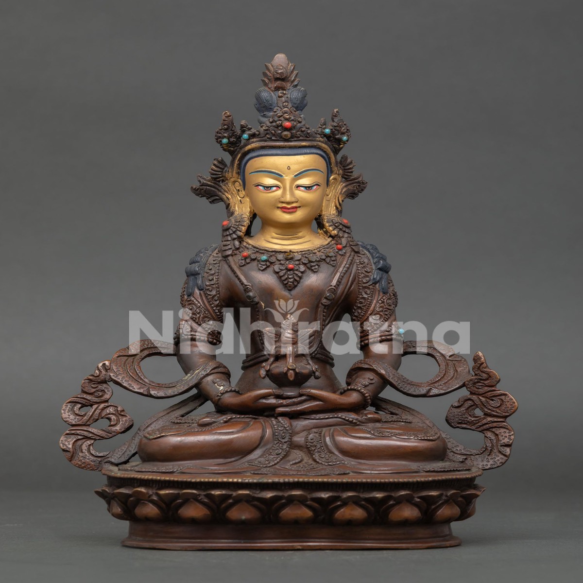 Amitayus Statue | Handmade Longevity Deity from Nepal