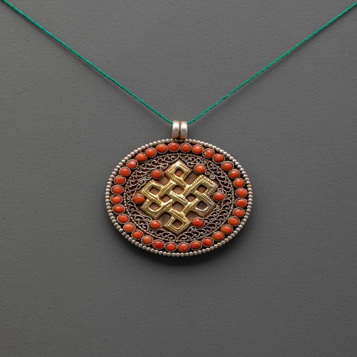 Endless Knot Silver Pendant