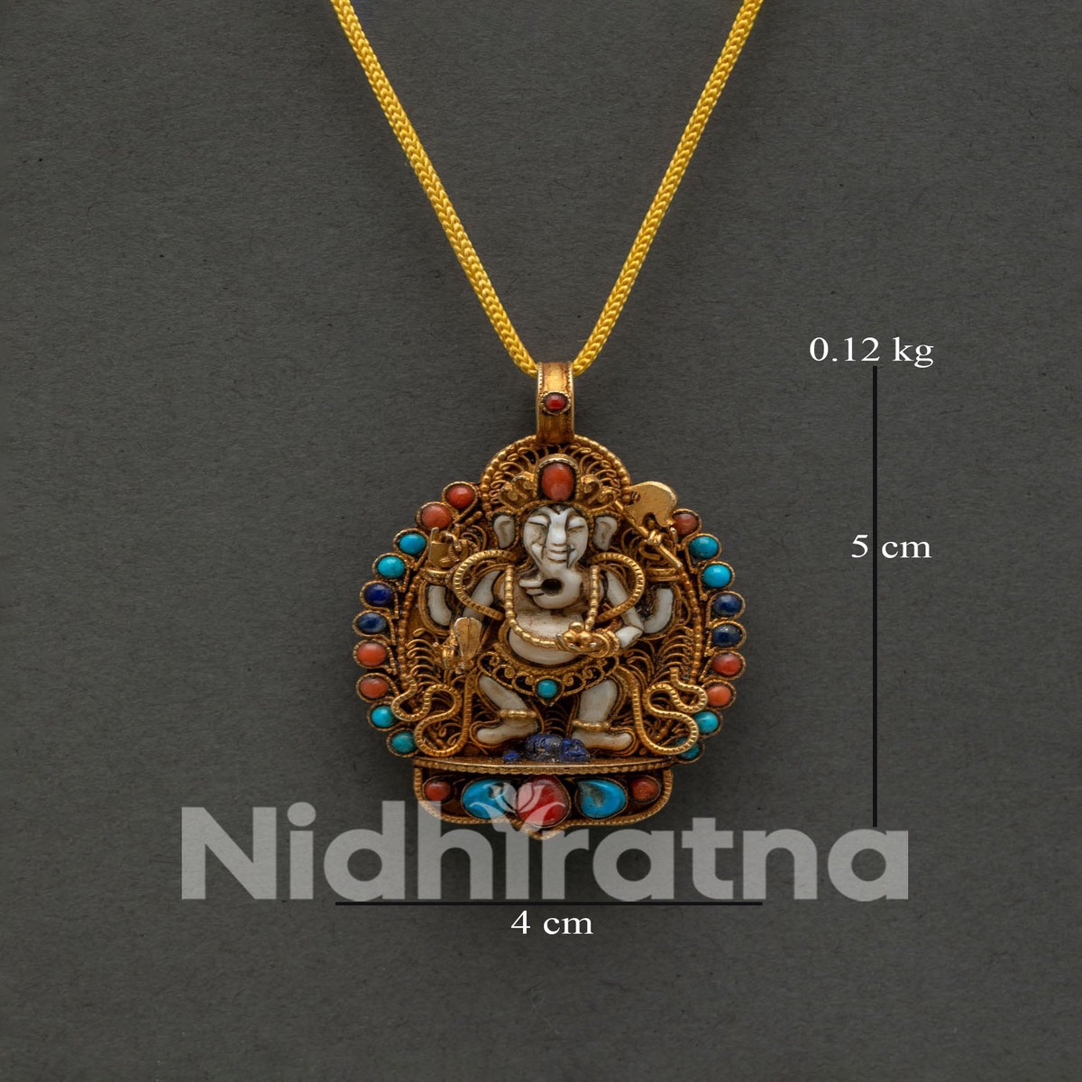 Lord Ganesh Locket | Handmade Devotional Amulet